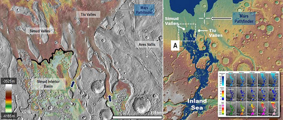 دریای قدیمی در مریخ+عکس