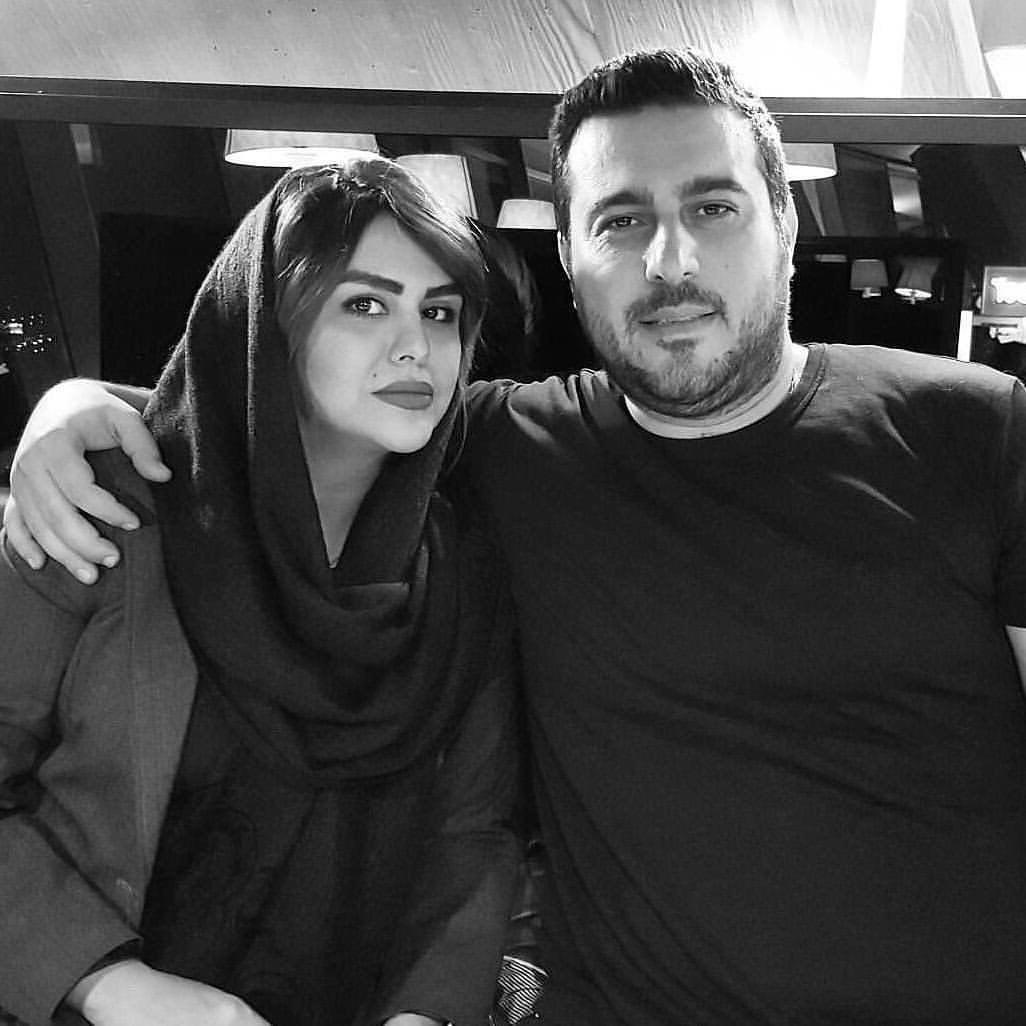 محسن کیایی در کنار همسرش