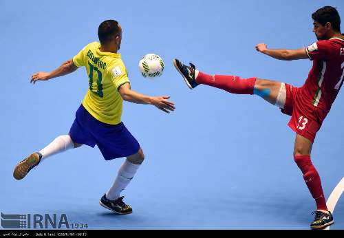 پیروزی تیم فوتسال ایران برابر برزیل