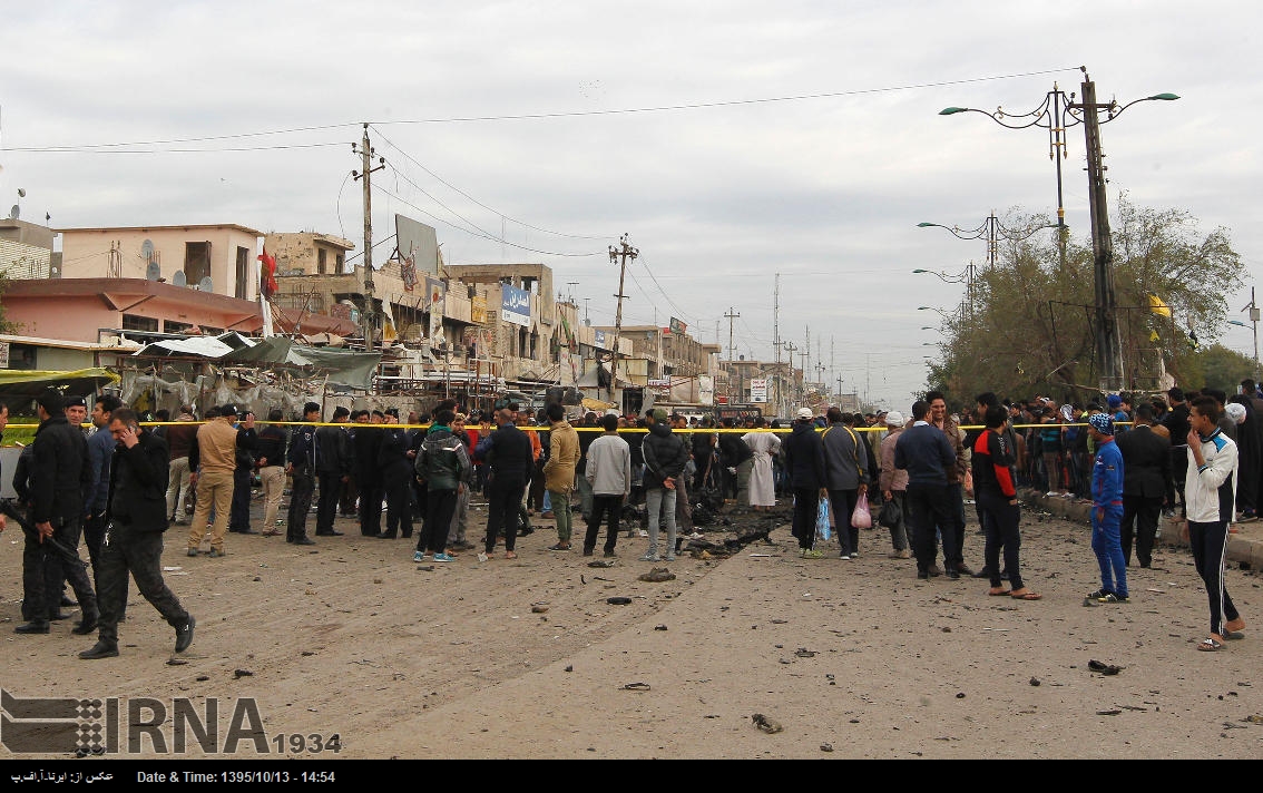انفجار خودروی بمب گذاری شده درشهرک صدر بغداد+عکس
