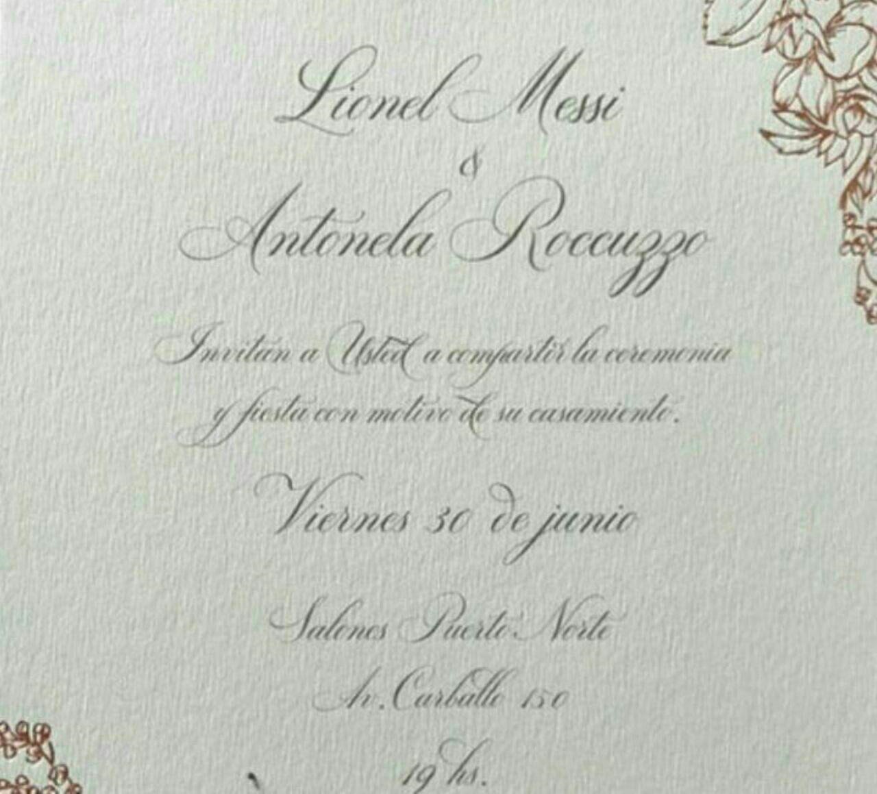 کارت عروسی لیونل مسی