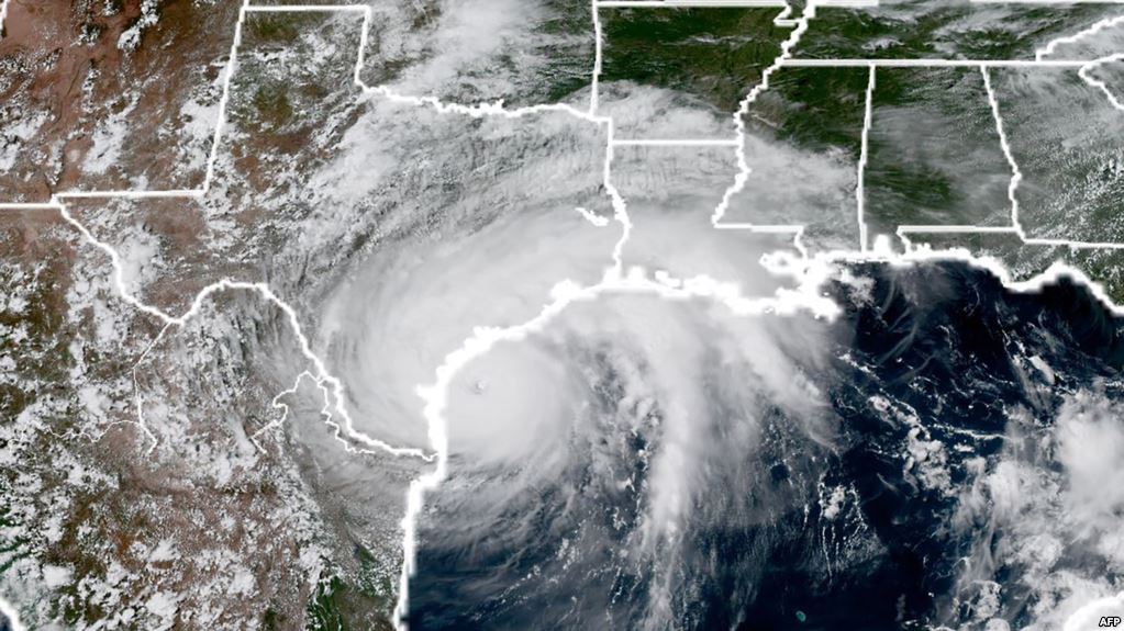 طوفان «سهمگین» هاروی به ایالت تگزاس آمریکا رسید