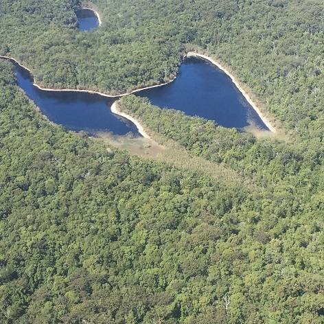 دریاچه پروانه ای شکل در فریز استرالیا