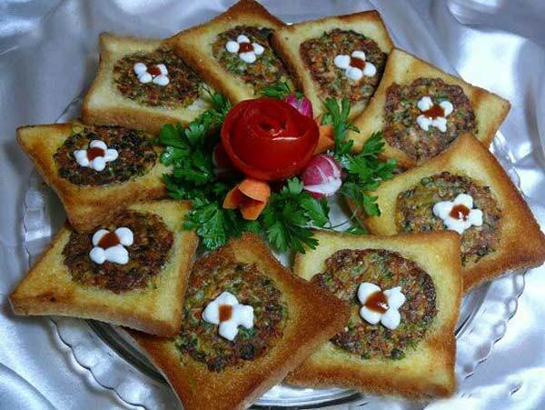 ایده‌های ساده و زیبا تزیین کوکو سبزی مجلسی