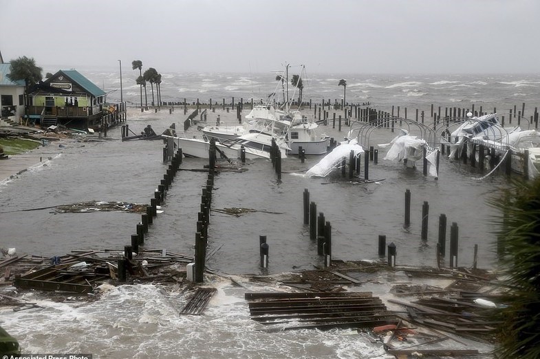 تصاویر: خسارات شدید طوفان مایکل در آمریکا
