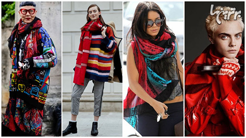 بهترین رنگ های شال گردن برای پاییز و زمستان امسال