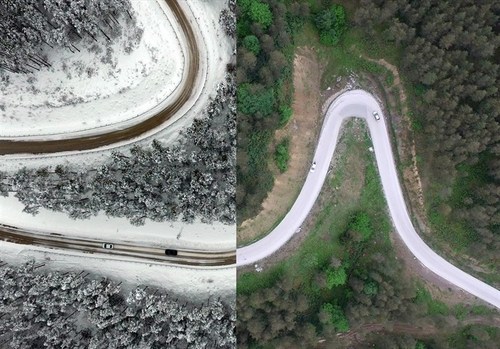 عکس‌های هوایی زمستانی و تابستانی از ترکیه