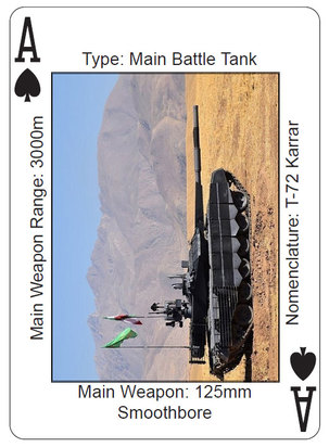 تصویر تسلیحات ایرانی روی کارت‌های بازی ارتش آمریکا! +تصاویر