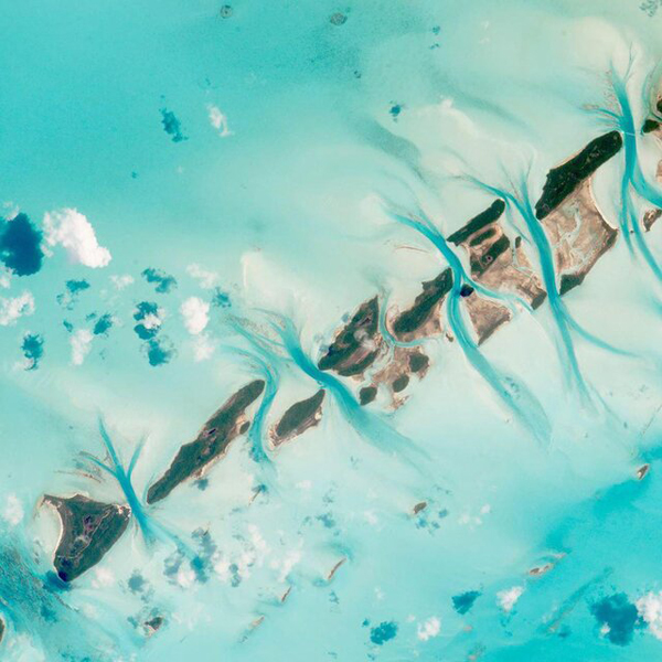 جزایر باهاما از منظر فضا