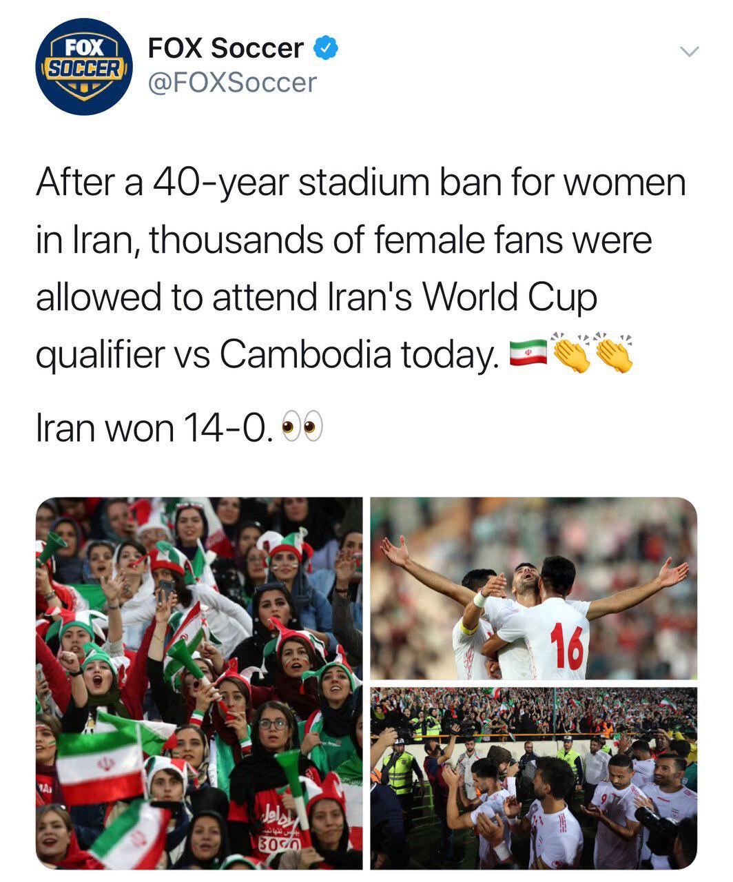 جلد رسانه‌های دنیا درباره زنان ایرانی در ورزشگاه آزادی!