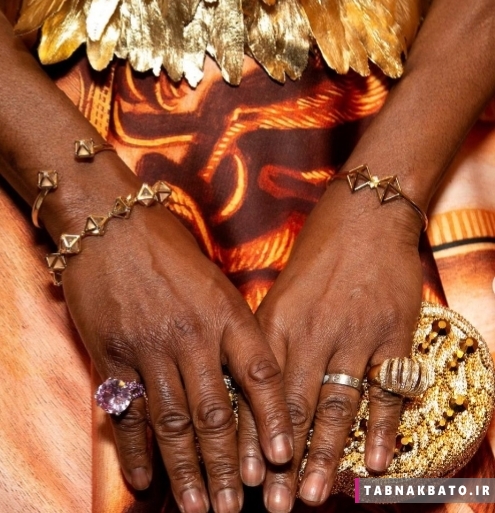لباس و جواهرات جنجالی بازیگر و خواننده آفریقایی در اسکار ۲۰۲۰ +تصاویر