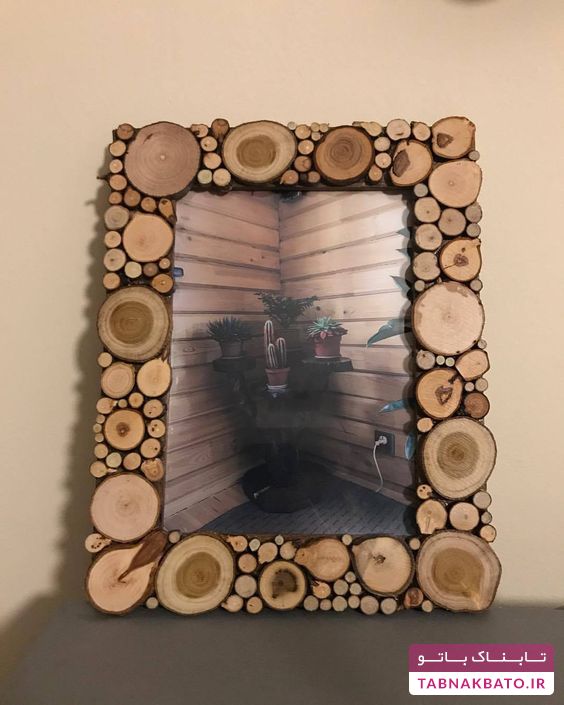 مدل‌های زیبا و متفاوت قاب آینه‌ی چوبی +تصاویر