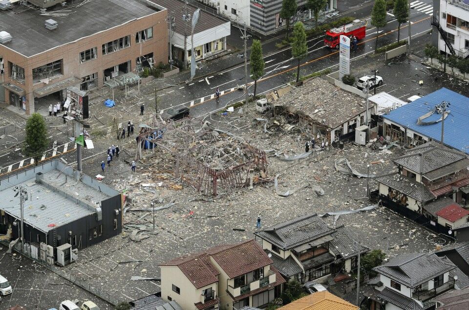 وقوع انفجار در ژاپن یک کشته و ۱۷ زخمی برجای گذاشت + عکس