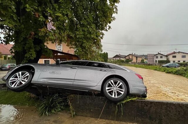 تصاویری از فاجعه شکستن سد در اسلوونی