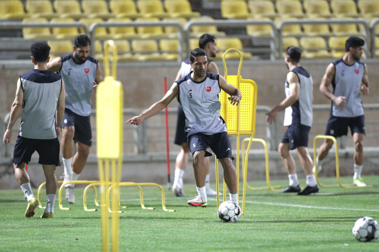 تمرین پرسپولیس با حضور یک میهمان ویژه برگزار شد +عکس