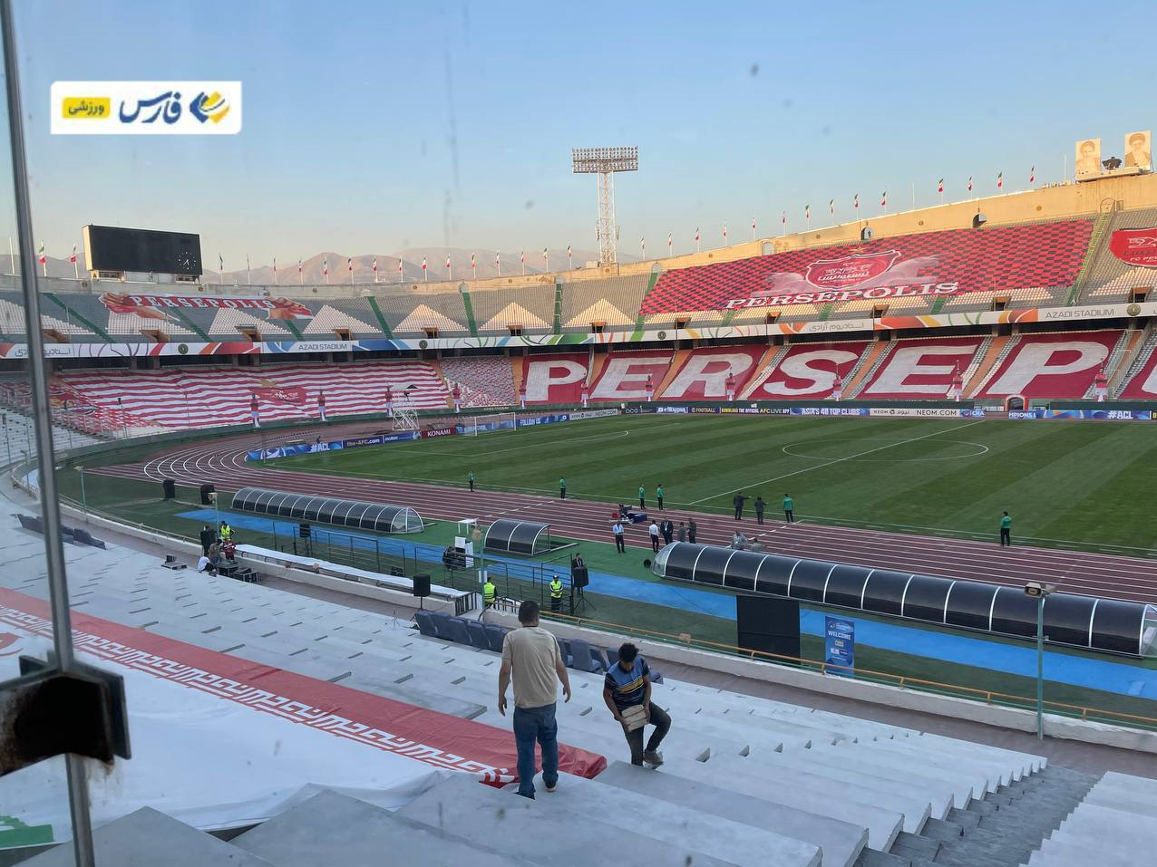 تغییرات جدید و ویژه ورزشگاه آزادی برای بازی پرسپولیس - النصر+ تصاویر