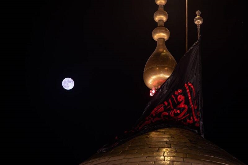 تصویری زیبا از گنبد حرم حضرت اباالفضل(ع)