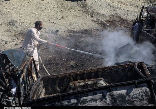 4 کشته بر اثر تصادف سوخت‌کش‌ها در سیستان و بلوچستان +عکس