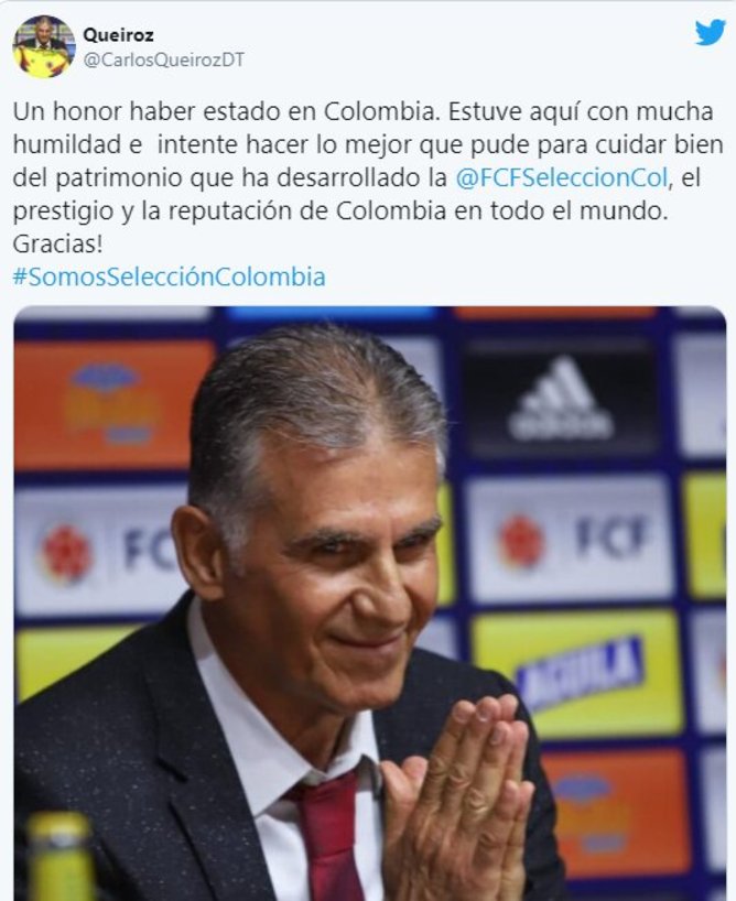 کارلوس کی‌روش «جعلی» هواداران کلمبیا را فریب داد! + عکس