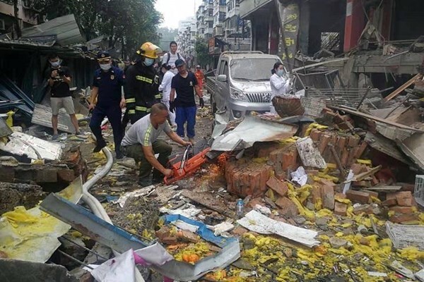 انفجار گاز در چین با ۱۱ کشته و ۳۷ زخمی + فیلم