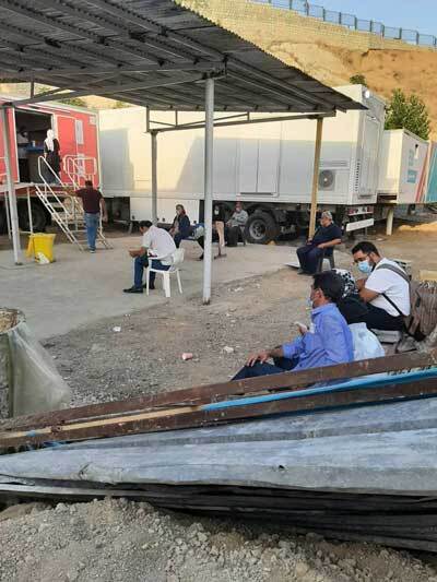 تصاویری عجیب از محل پذیرش بیماران کرونایی + عکس