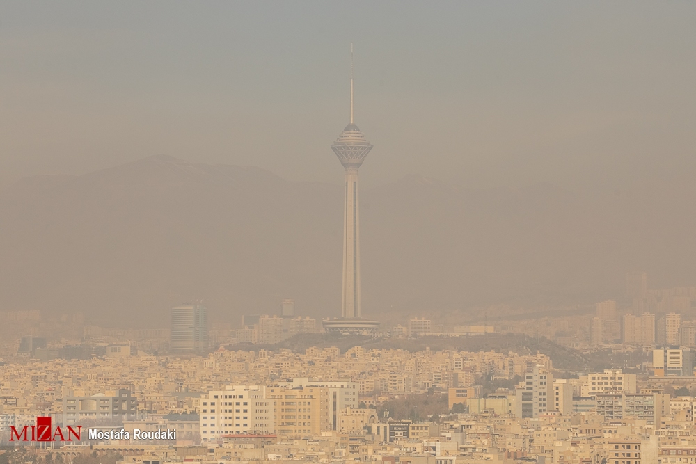 تهران دریای دود + تصاویر
