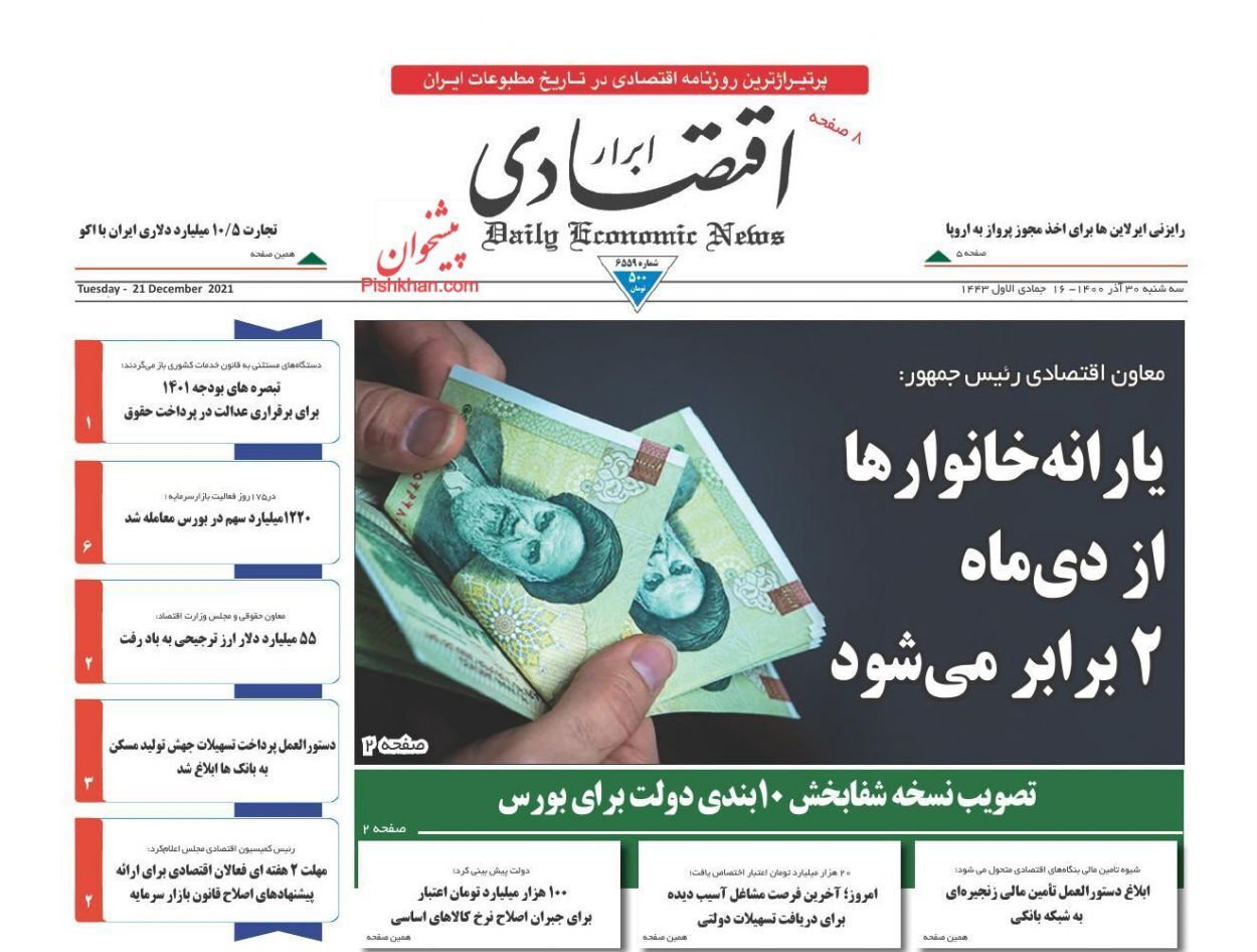 از نامعادله افزایش حقوق و گرانی کمرشکن تا یارانه دو برابر شد + تصاویر