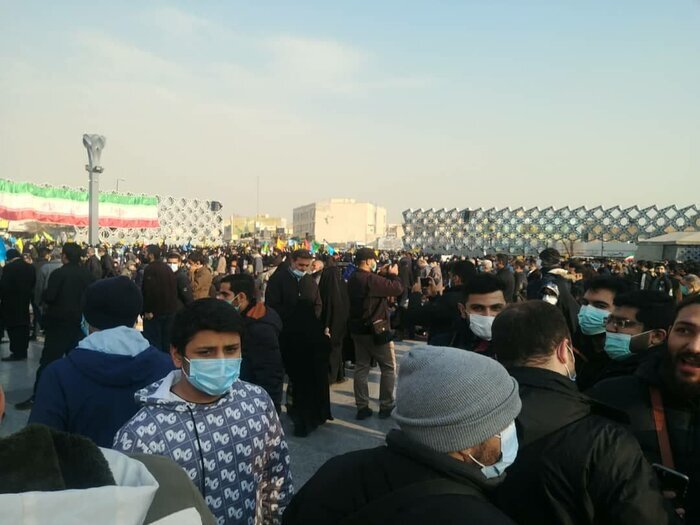 مراسم گرامیداشت حماسه نهم دی در تهران آغاز شد + فیلم و تصاویر