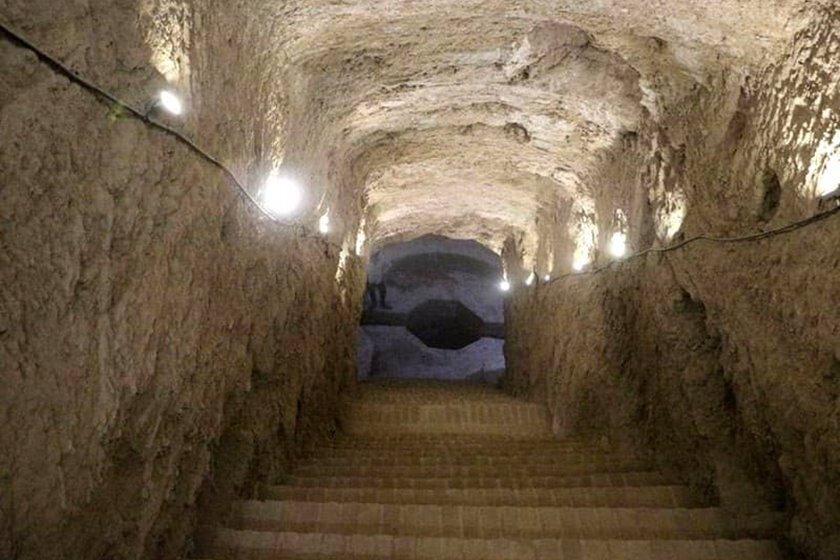 تصاویر جالب طولانی‌ترین قنات جهان در ایران