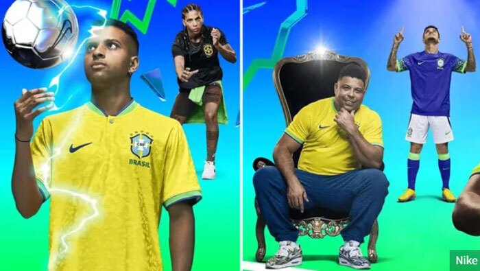 رونمایی از لباس برزیل در جام جهانی قطر+ عکس