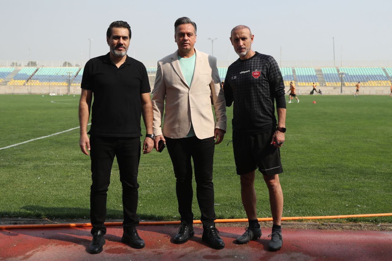 حضور یک مهمان ویژه در تمرین پرسپولیس+ عکس