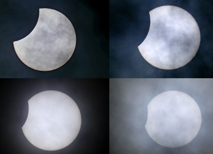 تصاویر زیبا و دیدنی از خورشیدگرفتگی امروز جهان+ عکس