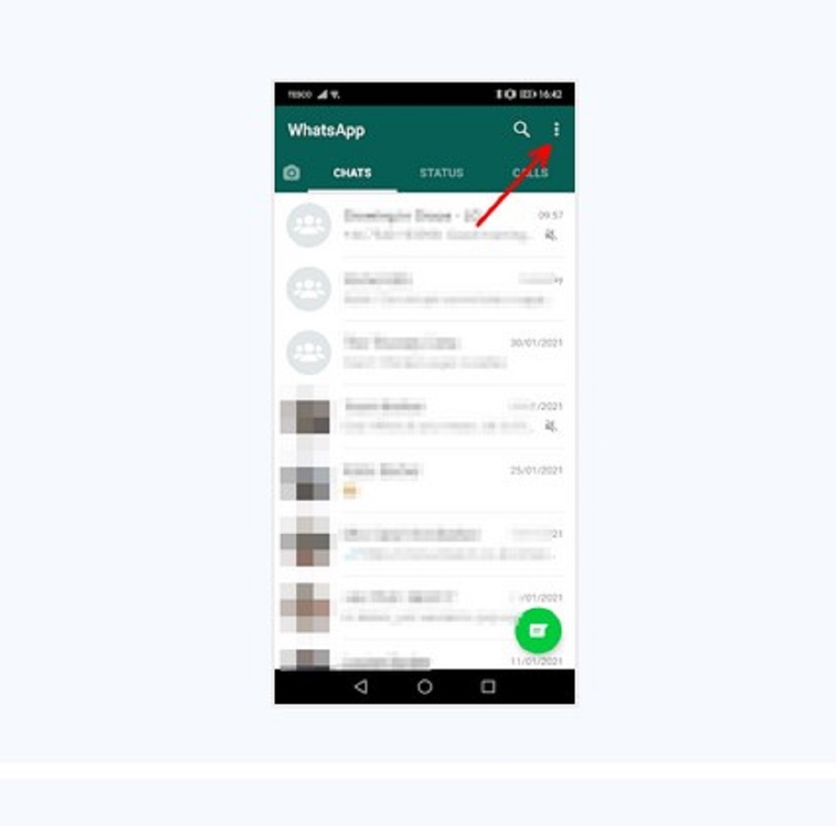 حذف اکانت واتساپ در اندروید