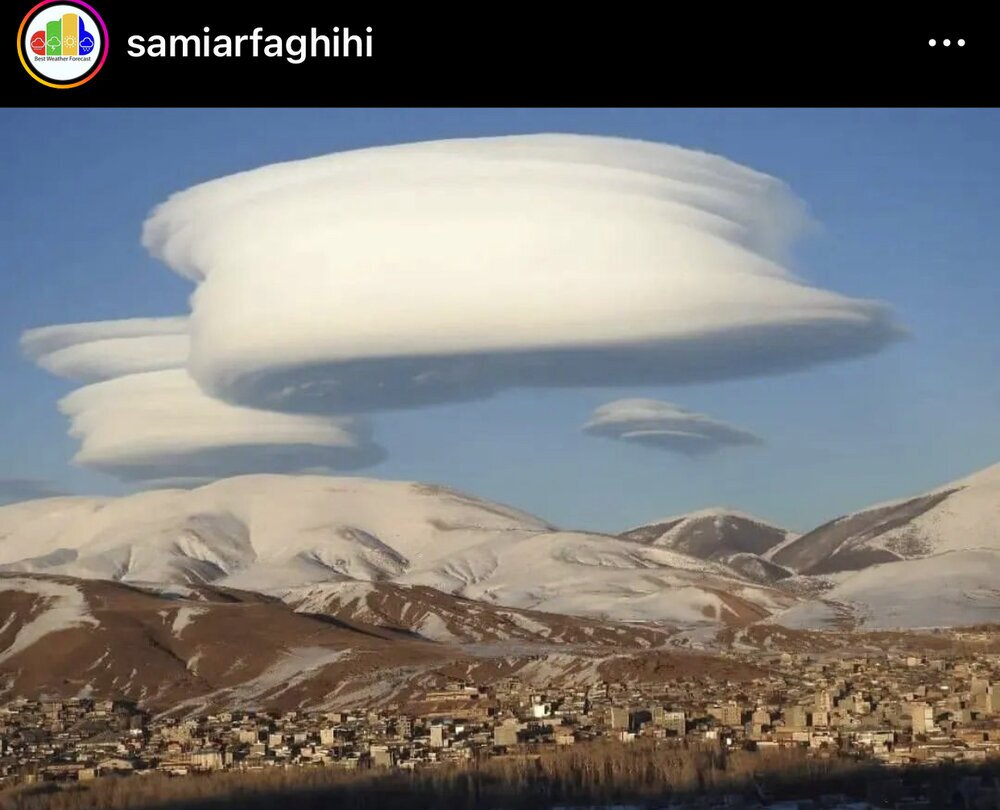 ابرهای عجیب در آسمان