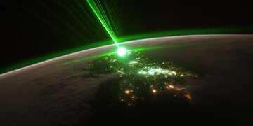 پرتو سبز در آسمان هاوایی