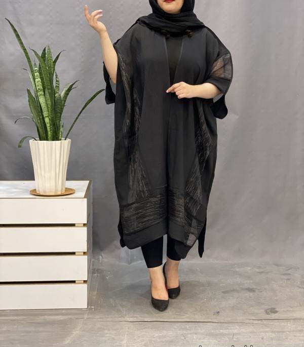 مانتو مشکی طوری