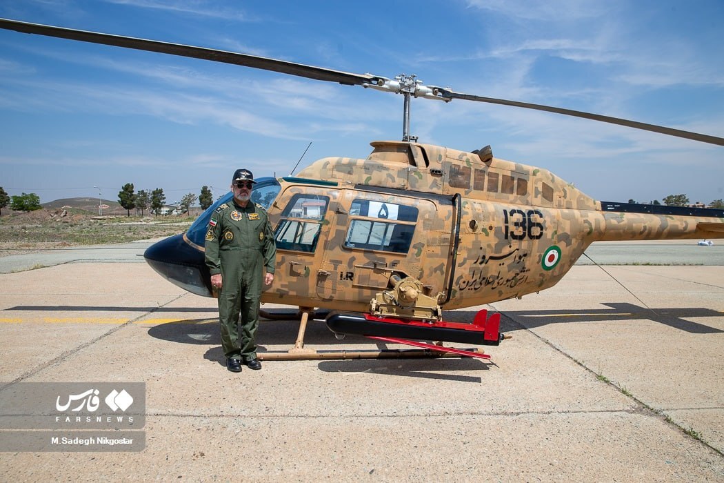 نصب یک سلاح ناشناخته روی بالگرد 206 ارتش