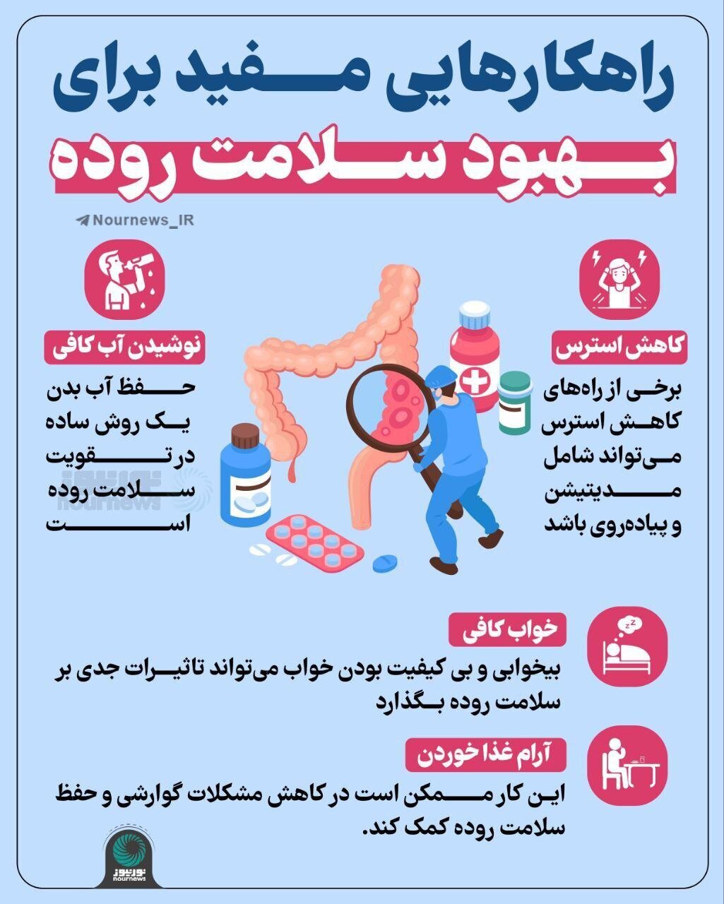 ۴ راهکار مفید برای بهبود سلامت روده