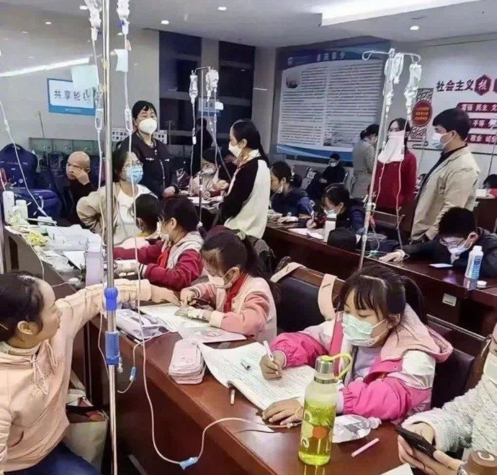 تصویری ترسناک از یک کلاس چینی