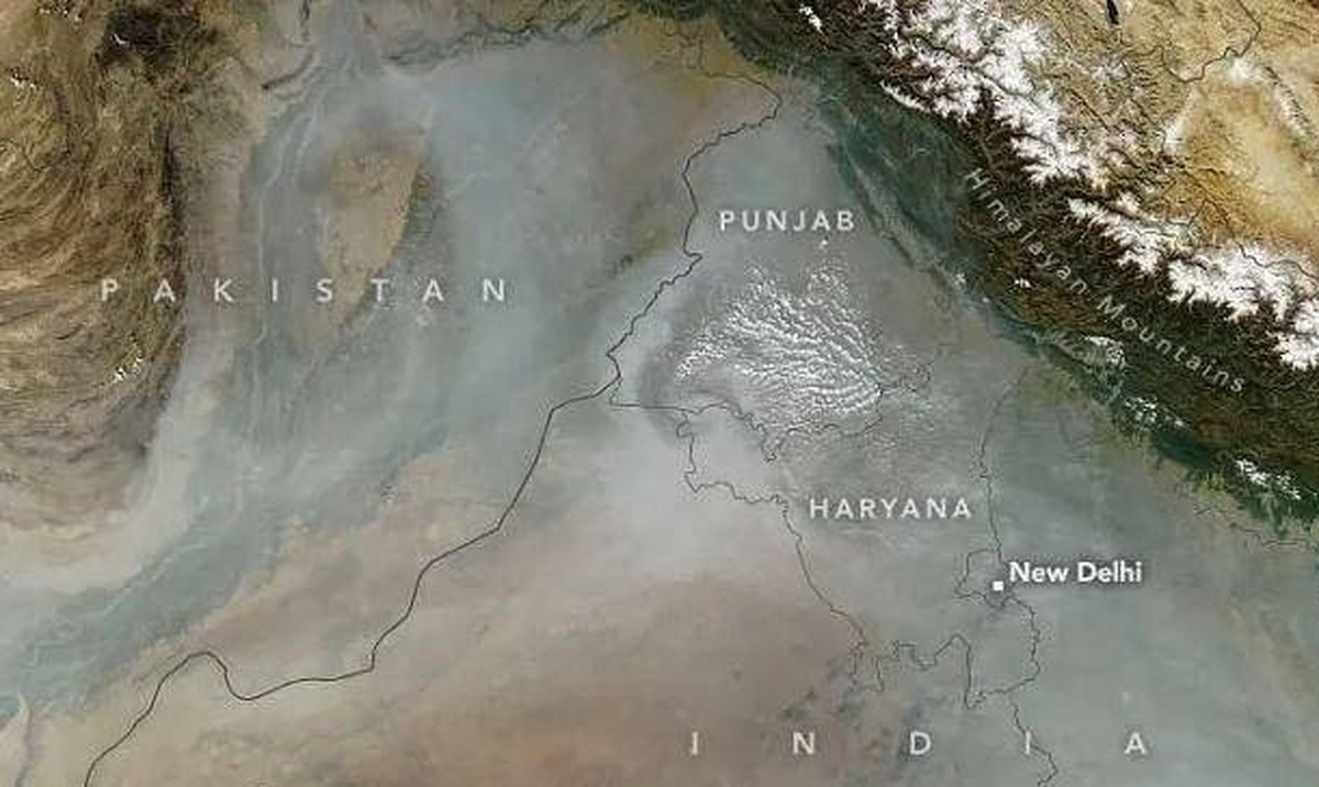 آلودگی هوای هند از دید ماهواره‌های ناسا+عکس